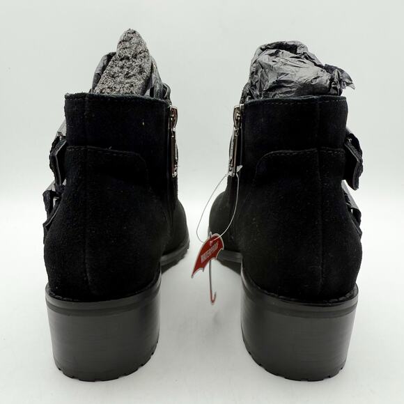 Blondo Womens Sway Ankle Booties US 6.5 M Black Suede Waterproof NWOB - Picture 10 of 13